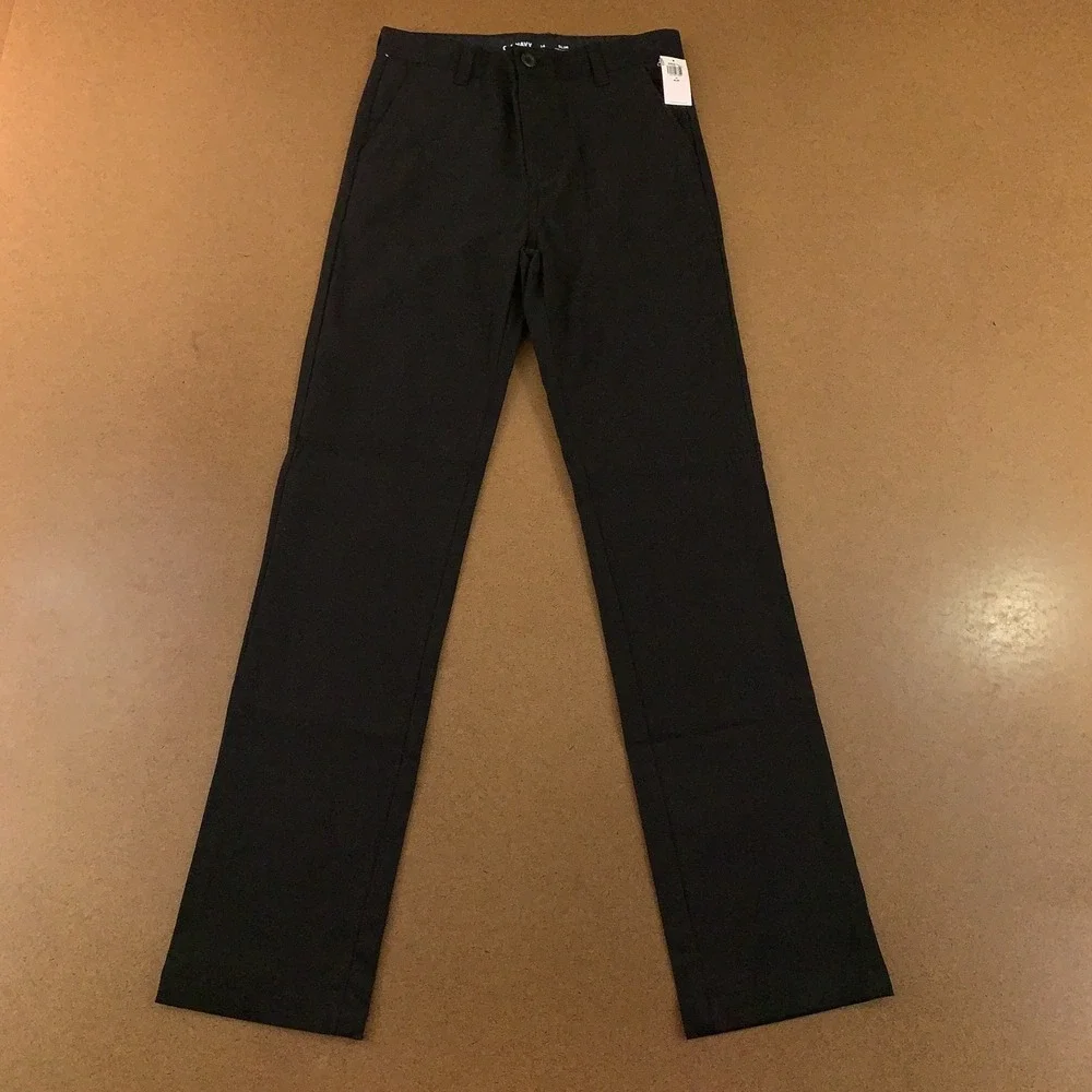 Old Navy Boys Size 14 Slim Black School Uniform Chino Pants NWT